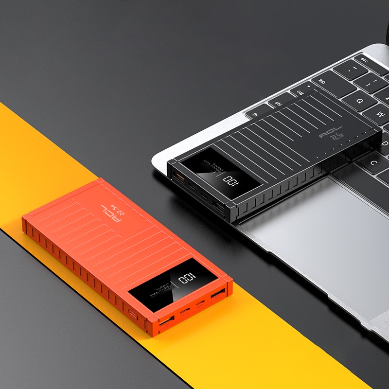 10.000mah LCD Göstergeli Type-c Kablolu Powerbank 2xusb Hızlı Şarj