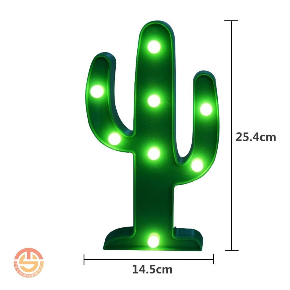 Dekoratif Kaktüs Gece Aydınlatma Lambası