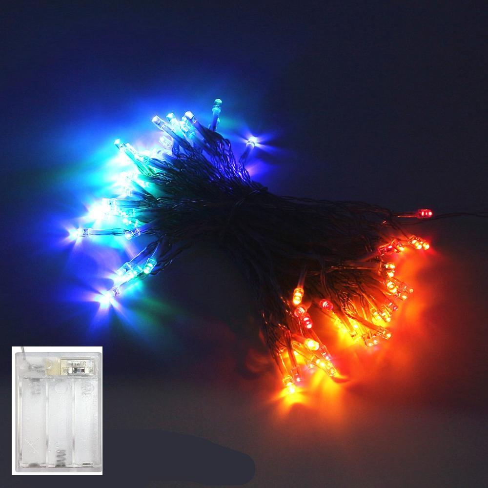 Silikon Şeffaf kablolu Fonksiyonlu 3 Mt 2 Pilli Rgb Işık Dekoratif Süsleme Aydınlatma Led