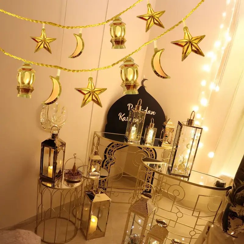 10 Led 2 Metre Pilli Gün Işığı Ramazan Led Dekor Aydınlatma Süs Işık