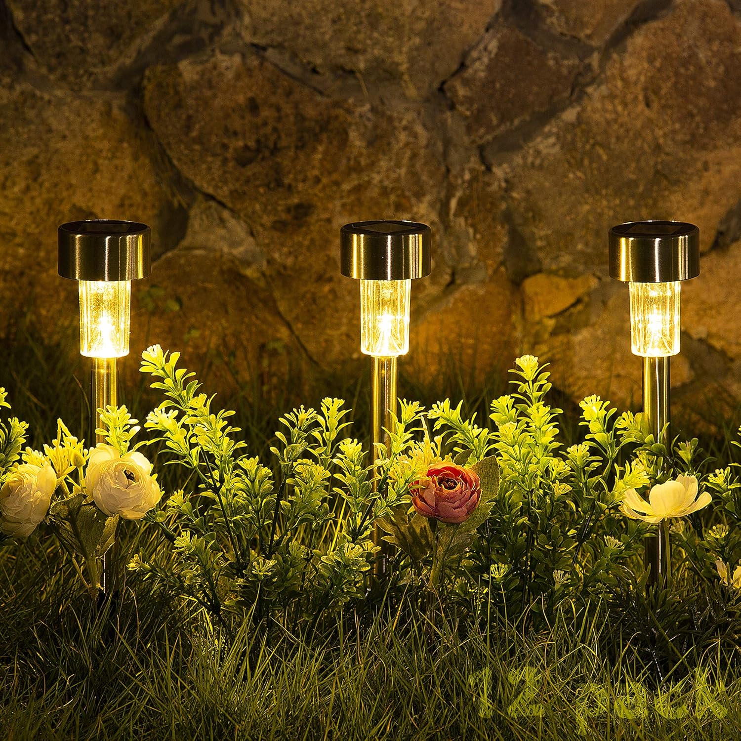 Metal Gövdeli Solar Bahçe Aydınlatma Kazıklı Saplamalı Işık