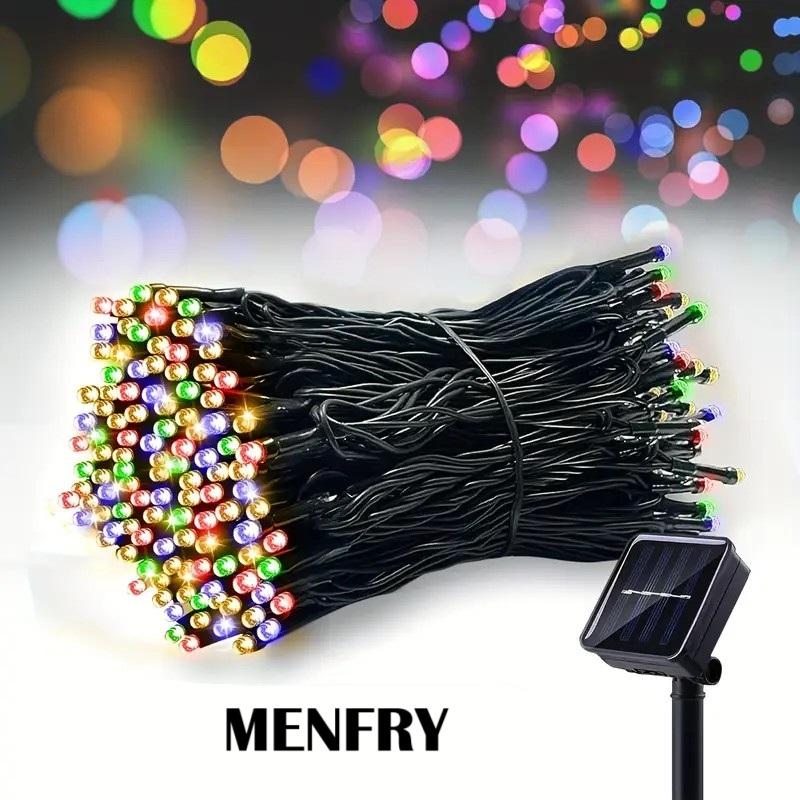 Solar Enerjili 10 Metre 100 Ledli 8 Animasyonlu Bahçe Balkon Teras Aydınlatma Dekor Işık