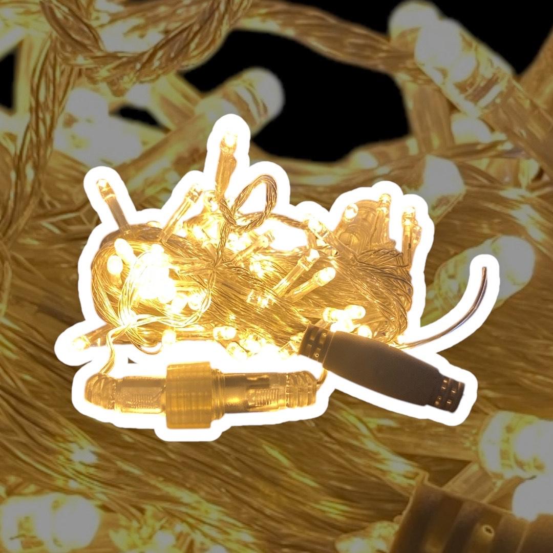 Sabit 10 Metre 100 Led Fişli Aydınlatma Süsleme Dekor Işık