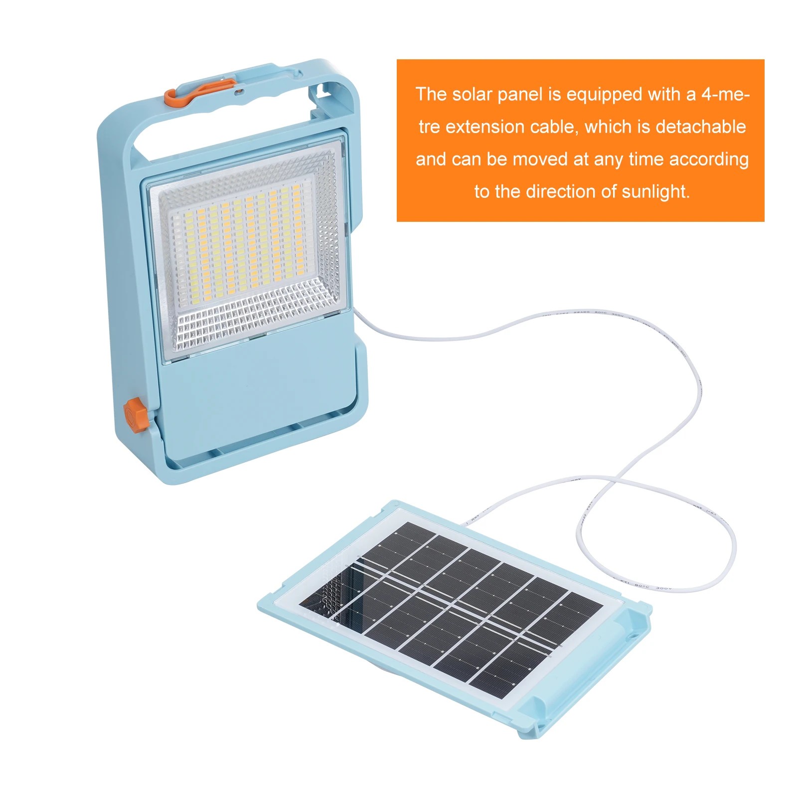 Güneş Enerjili Projektör Kumandalı Çok Fonksiyonlu Aydınlatma
