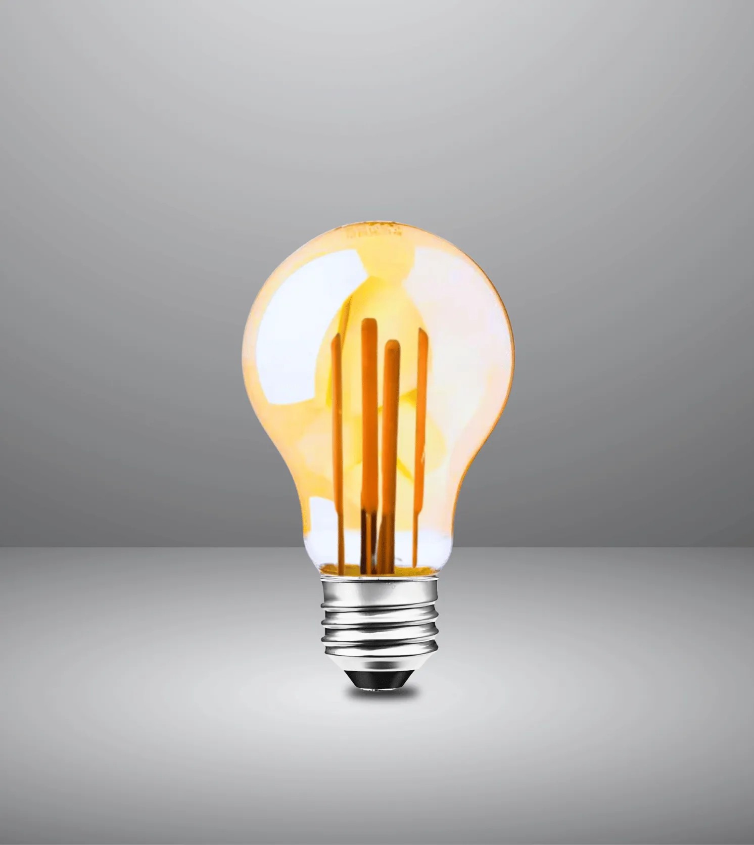 Rustik Ampül Kırılmaz Gövdeli 5 watt Amber Işığı