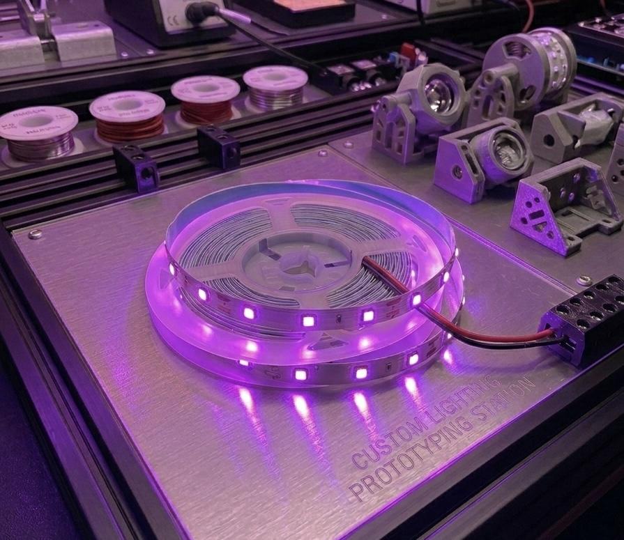 12v Şerit Led Mor 3535