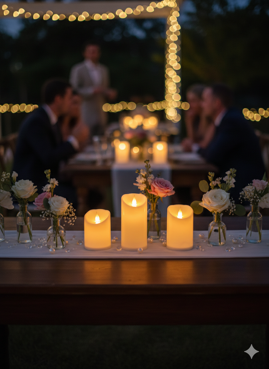 Led Mum Dekor Işık Üçlü set