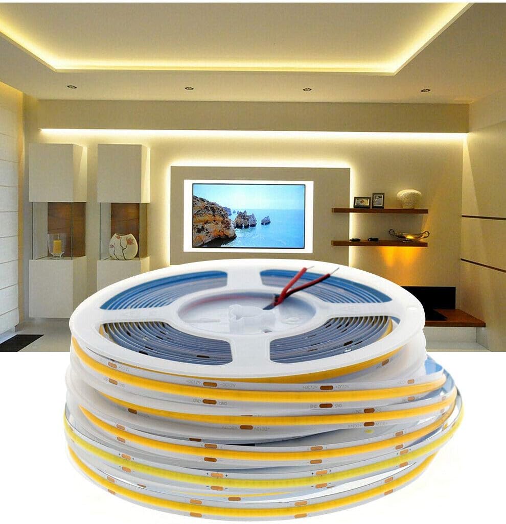 24 Volt 360 Ledli 10 mm Gün Işığı Piksel Kayar Cob Şerit Led (5Metre)