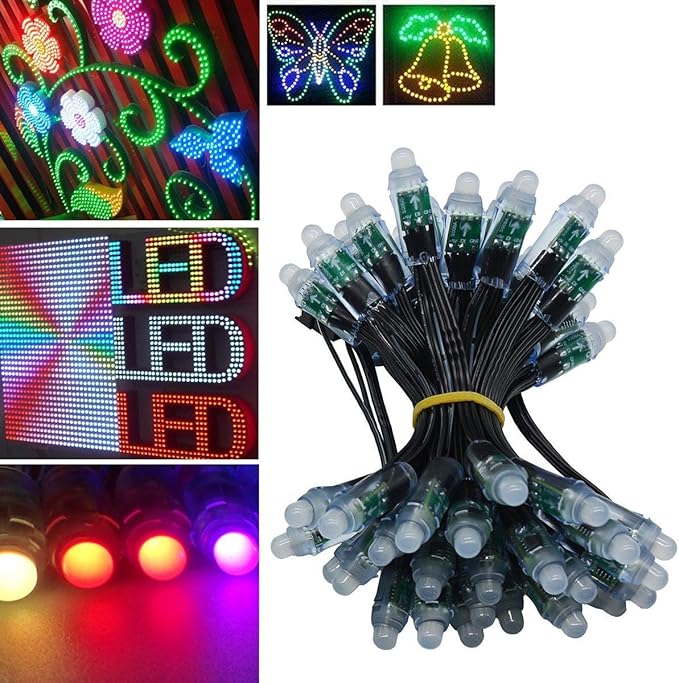 12 Volt 30 mm RGB Piksel Modül Led 40 Adet